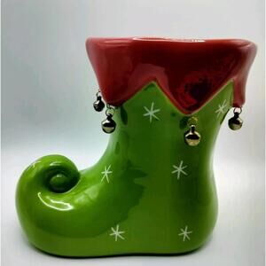 The Grinch- Burton & Burton Ceramic Christmas Stocking With Bells